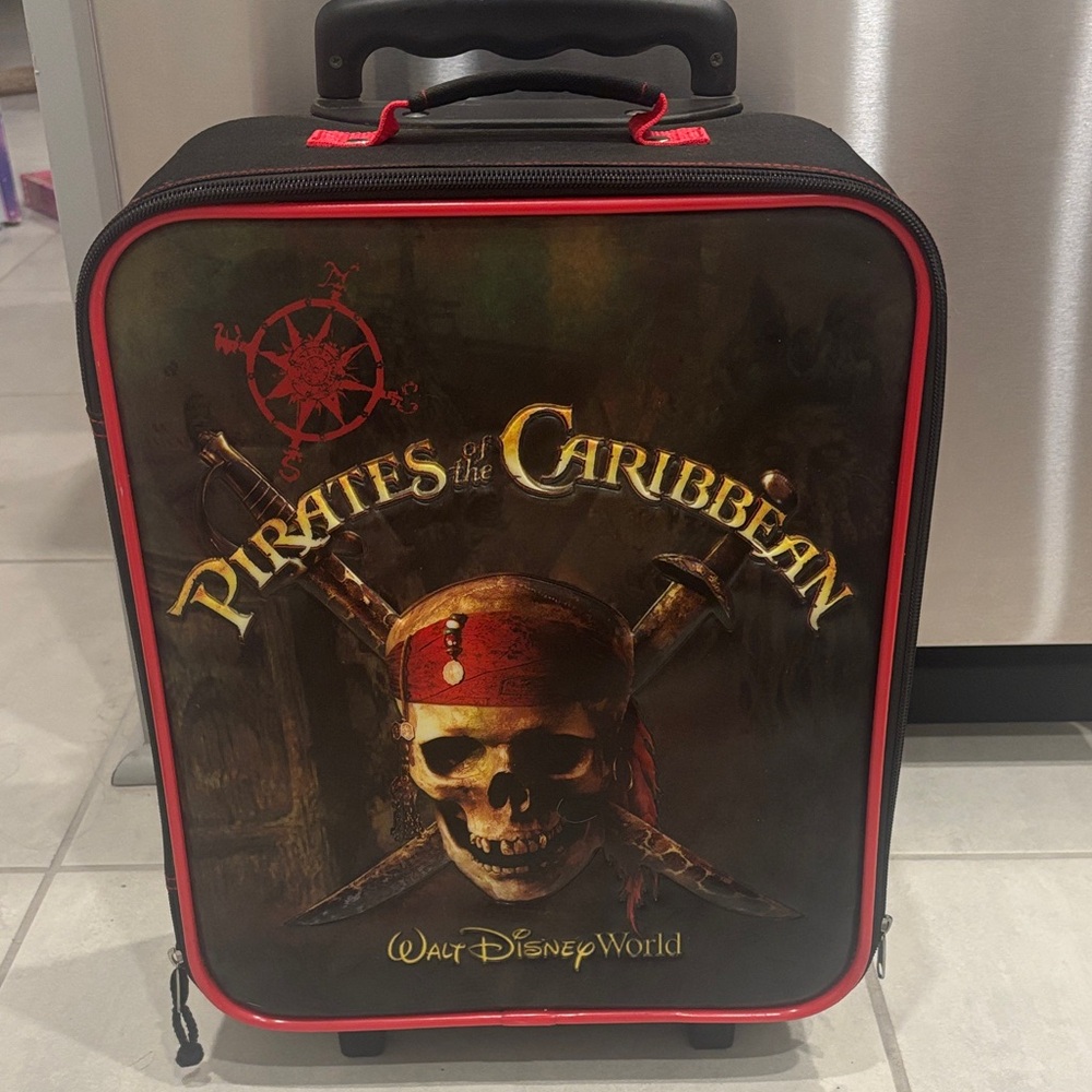 Vintage Walt Disney World Pirates of the Caribbean Luggage